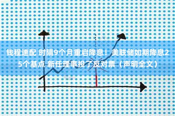 钱程速配 时隔9个月重启降息！美联储如期降息25个基点 新任理事投了反对票（声明全文）