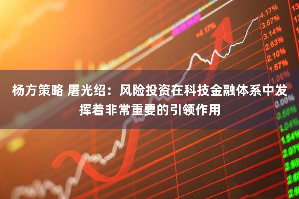 杨方策略 屠光绍：风险投资在科技金融体系中发挥着非常重要的引领作用